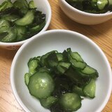 塩蔵わかめで節約！？きゅうりの酢の物